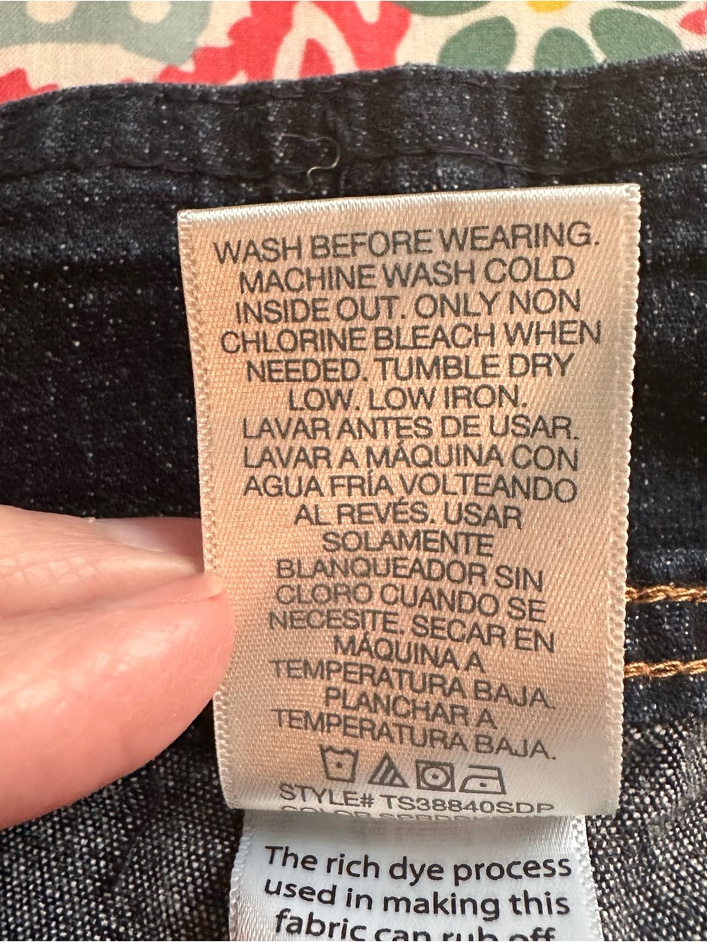 Terra & Sky Dark Blue Pull-On Jeans - Picture 4 of 6